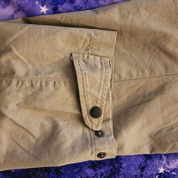 Kuwallatee Men’s Cargo Jogger Pants XL Khaki NWT Stretch Cotton Elastic Waist - Picture 7 of 8